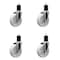 Service Caster 5'' Nylon Wheel Swivel 1-3/4'' Expanding Stem Caster Set, 4PK SCC-EX20S514-NYS-134-4 - alternate 1